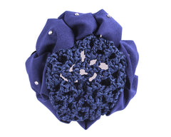 Hair Net and Bow - Flower Design