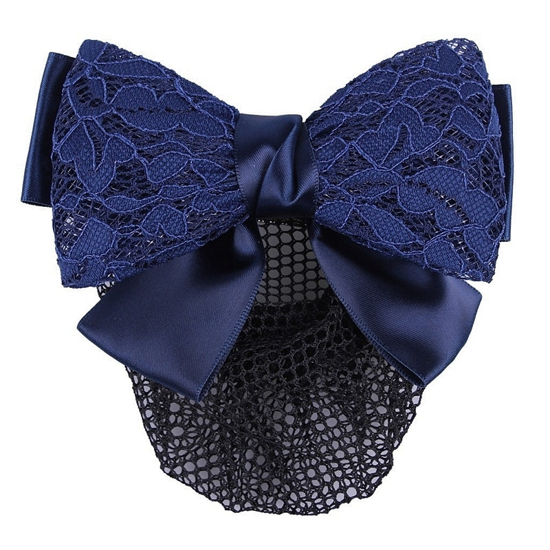 Lace Hair Net with Bow