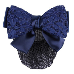 Lace Hair Net with Bow