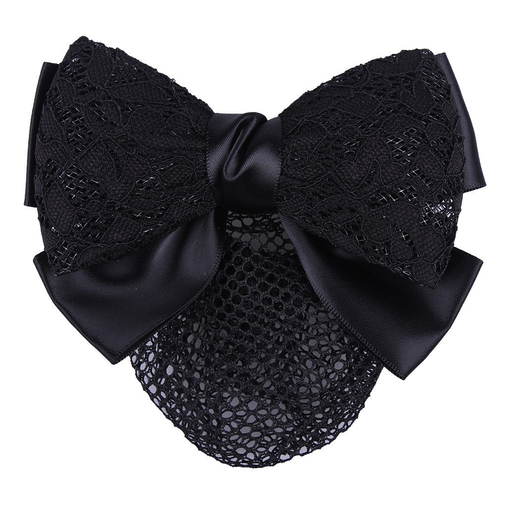 Lace Hair Net with Bow