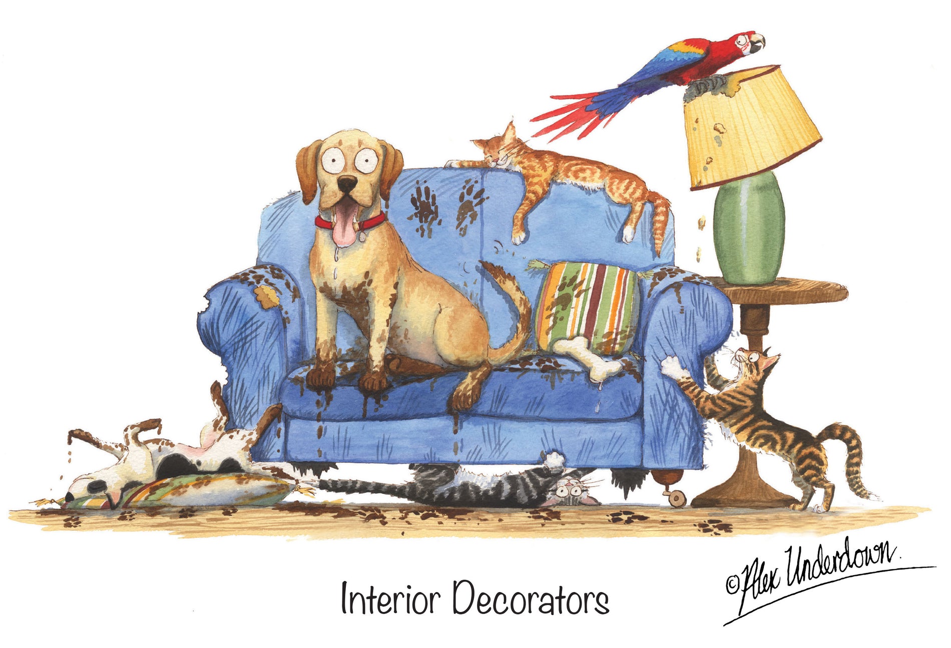 Dog Greeting Cards - Alex Underdown