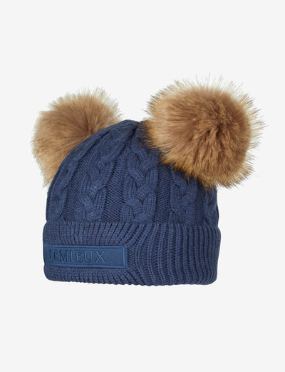 LeMieux Mini Double Pom Beanie