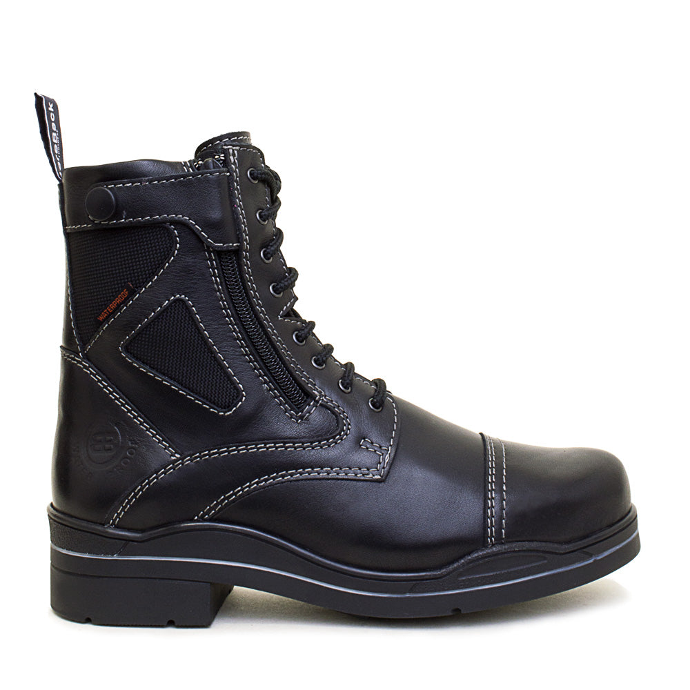 Kentucky Storm Waterproof Jodhpur Boots - Polished Black