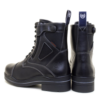 Kentucky Storm Waterproof Jodhpur Boots - Polished Black