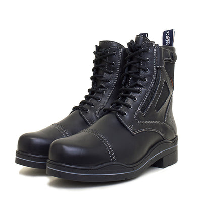 Kentucky Storm Waterproof Jodhpur Boots - Polished Black