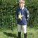 Adult Navy with yellow stars sleeves and front and back / XS