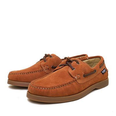 Barco Suede Deck Shoe - Burnt Orange