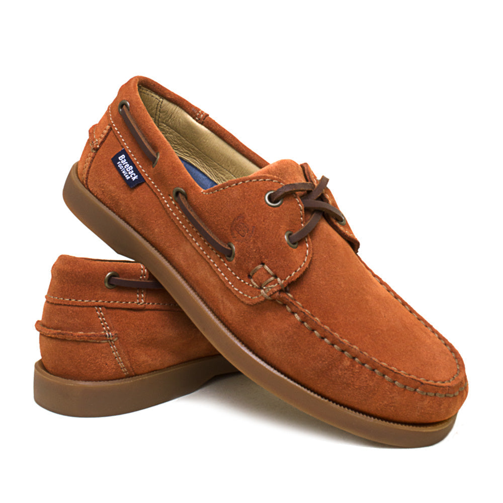Barco Suede Deck Shoe - Burnt Orange