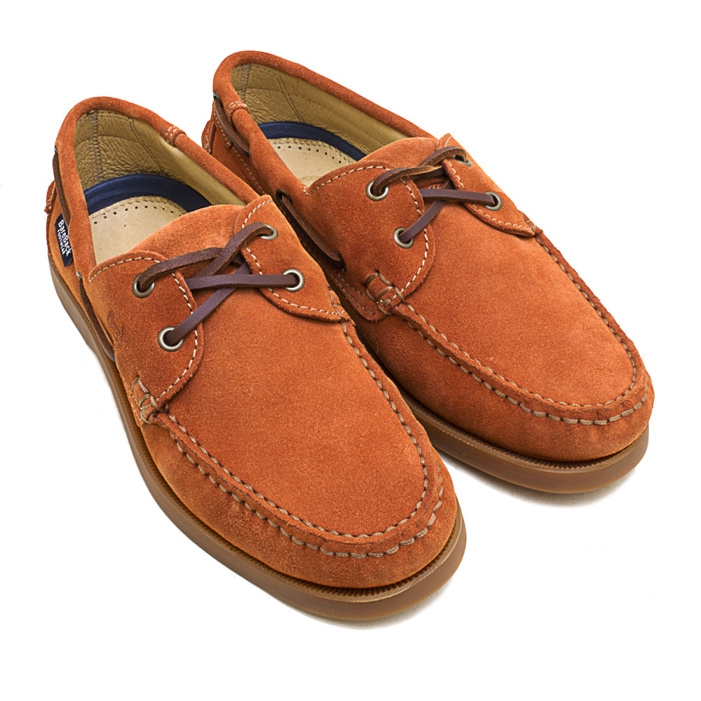 Barco Suede Deck Shoe - Burnt Orange