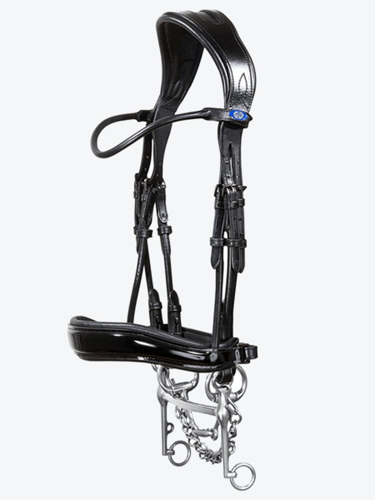 PS of Sweden Passage Lacquered Double Bridle