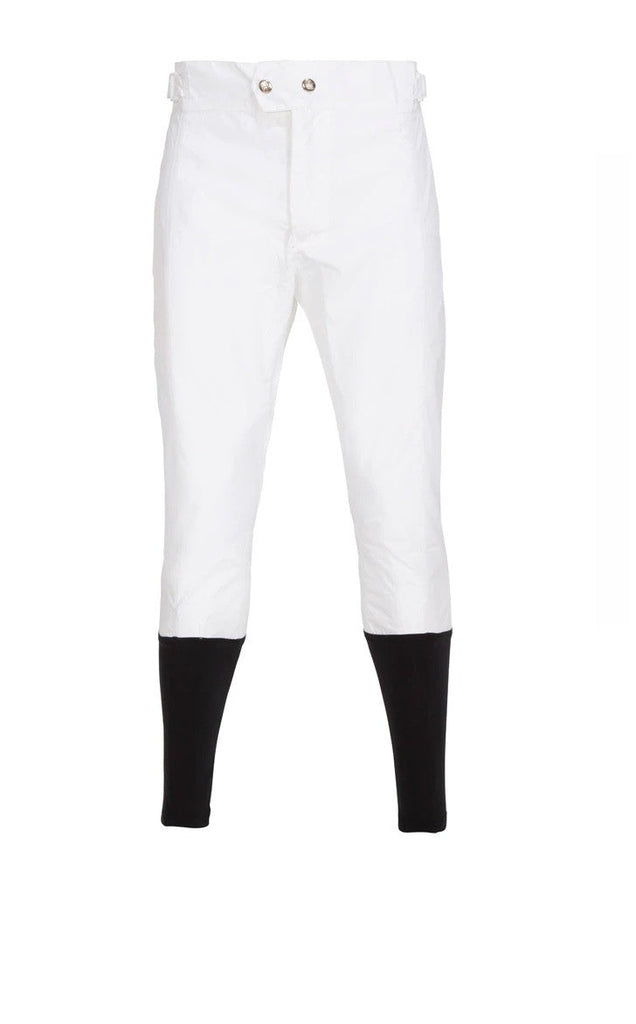 White with Black Lycra / 4XS