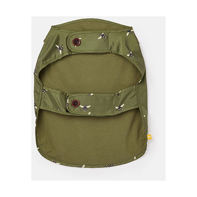Joules Dog Water Resistant Raincoat - Olive Bee