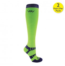 Woof Wear Long Bamboo Waffle KnitRiding Socks: Pack of 2