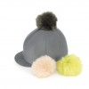 Switch It Faux Fur Poms Lycra Hat Cover image #