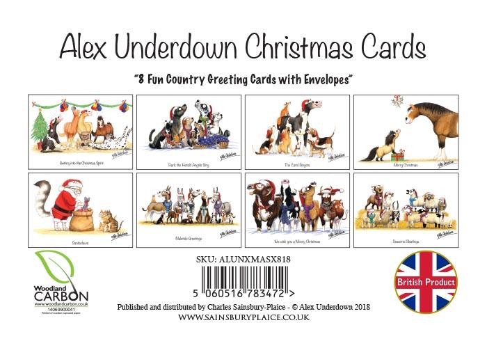 Horse, Hound and Farm Animal Christmas Greeting Cards by Alex Underdown image #