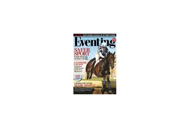 Alice Pearson on the cover of March 2010 Eventing magazine.