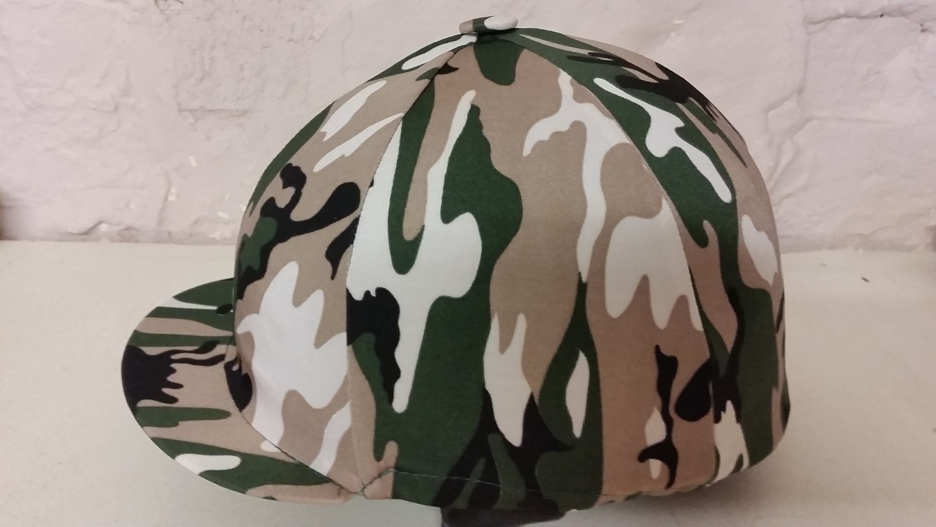 Camouflage Hat Horse riding hat Cover silk Skull Cap 