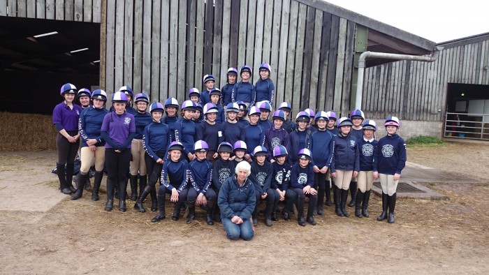 Polden Hills Pony Club in their Treehouse Team Colours