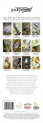 British Birds Calendar 2022 by Dick Twinney image #