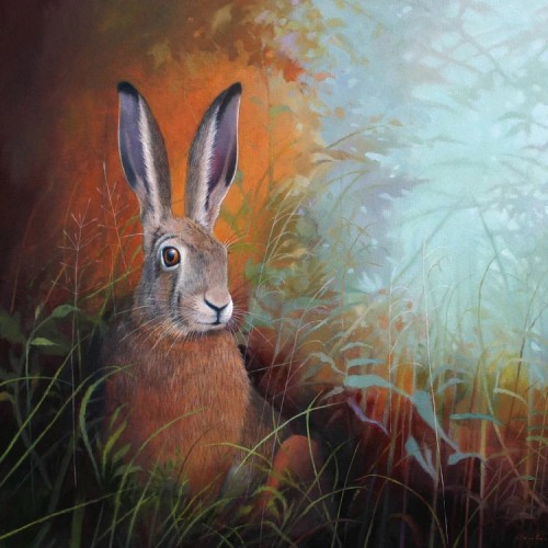 Wildlife Greeting Card - Golden Hare image #
