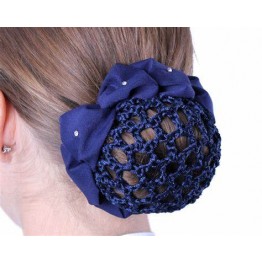 Hair Net and Bow - Flower Design