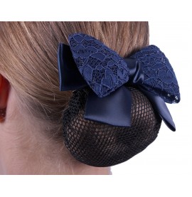 Lace Hair Net with Bow