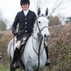 The Helite Hunt Coat on a Lady Master with her own buttons