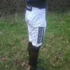 Treehouse sponsorship patches on a pair of Ornella Breeches