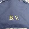 Gold Embroidery on Navy Bag