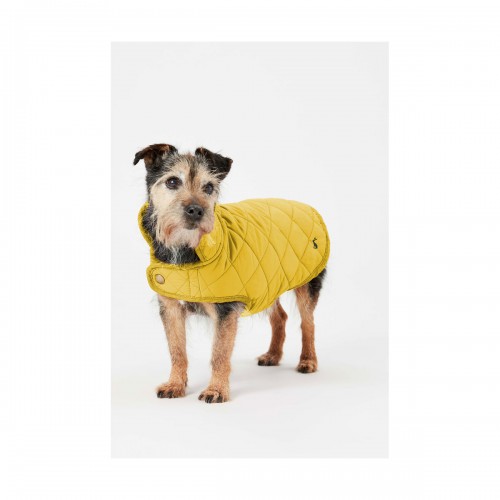 Joules Antique Gold Quilted Dog Coat image #
