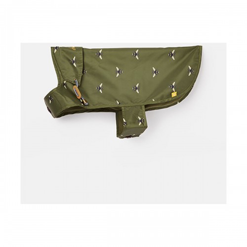 Joules Dog Water Resistant Raincoat - Olive Bee image #