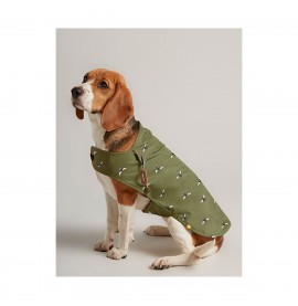 Joules Dog Water Resistant Raincoat - Olive Bee