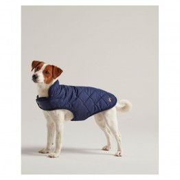 Joules Navy Quilted Dog Coat