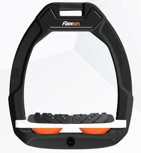 Flex-on Safe-on Black Orange elastomers.