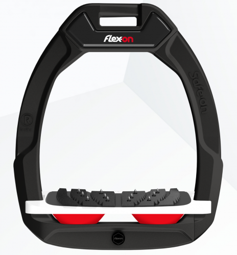 Flex-on Safe-on Black Red elastomers.