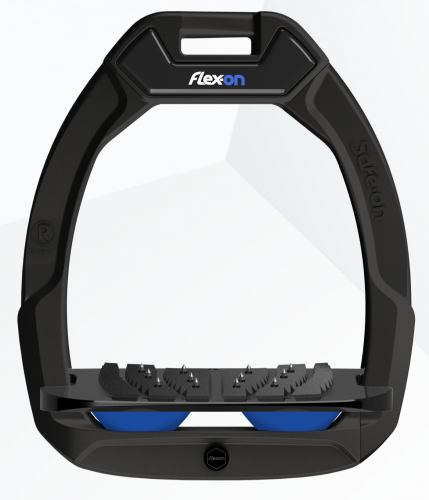 Flex-on Safe-on Black Royal Blue elastomers.